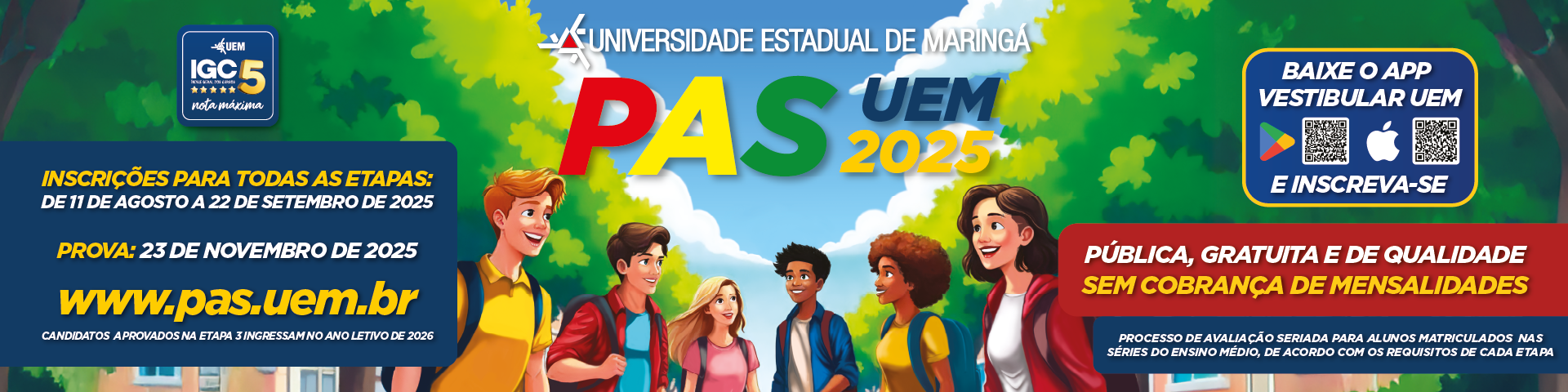 Vestibular PAS 2025 UEM