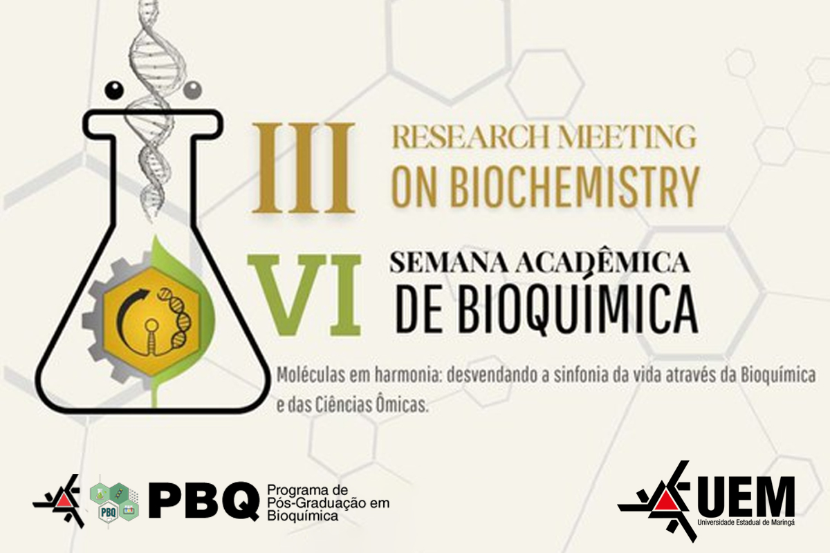 VI Semana de Bioquímica e III Research Meeting on Biochemistry ocorrem de 25 a 27 de junho; inscrições abertas