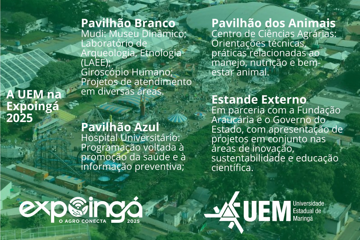 Além dos espaços na Fazendinha e nos Pavilhões Branco e Azul, Universidade também está presente em estande externo