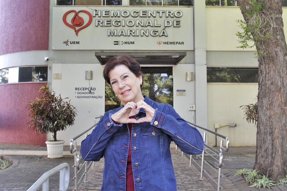 No Dia Mundial do Doador de Sangue, 14 de junho, Maria Estela mostra exemplo de compromisso com o próximo.