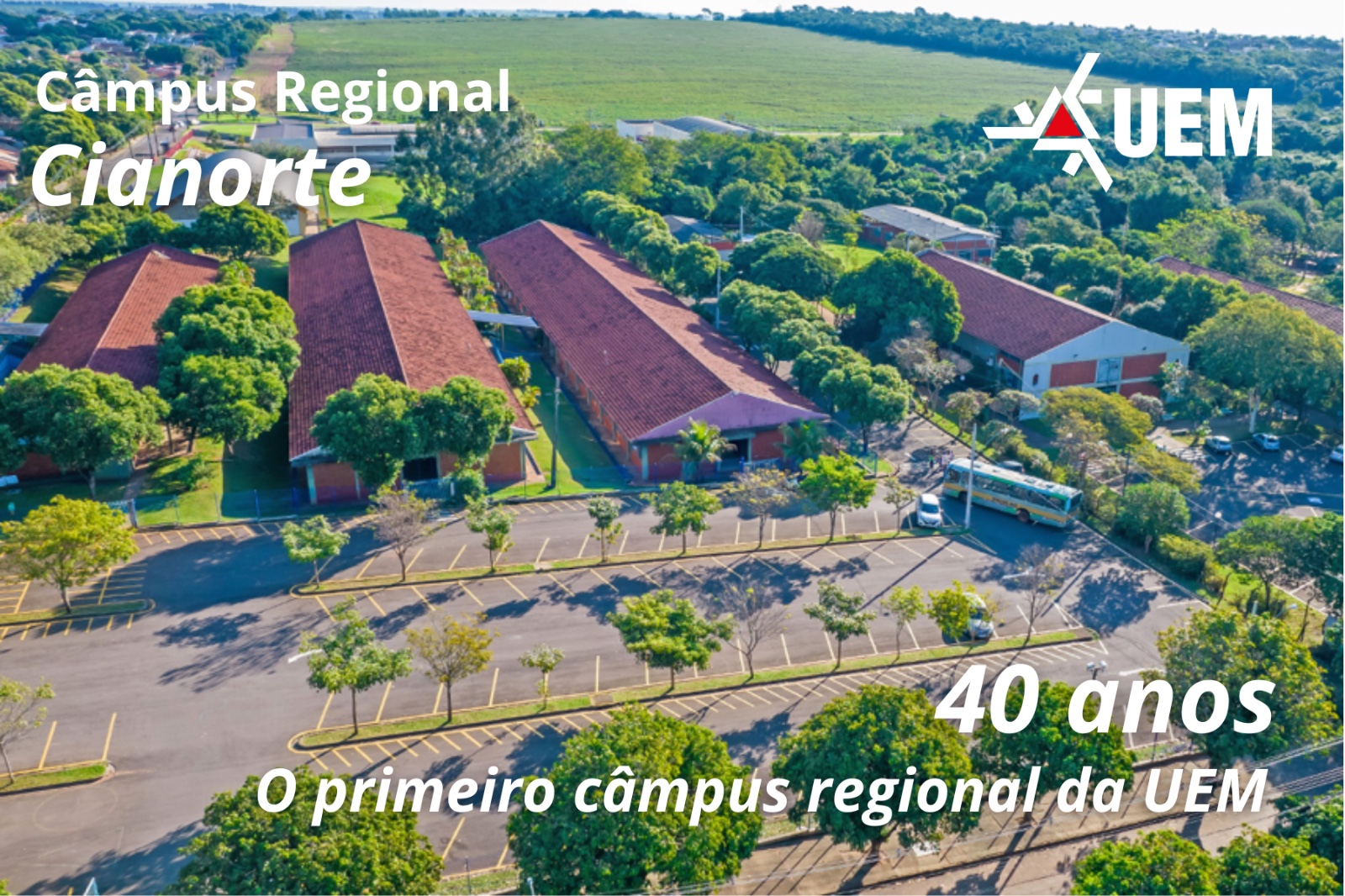 Com apenas 20% da área total de 38,5 mil m2 utilizada, local tem potencial para novos blocos e cursos