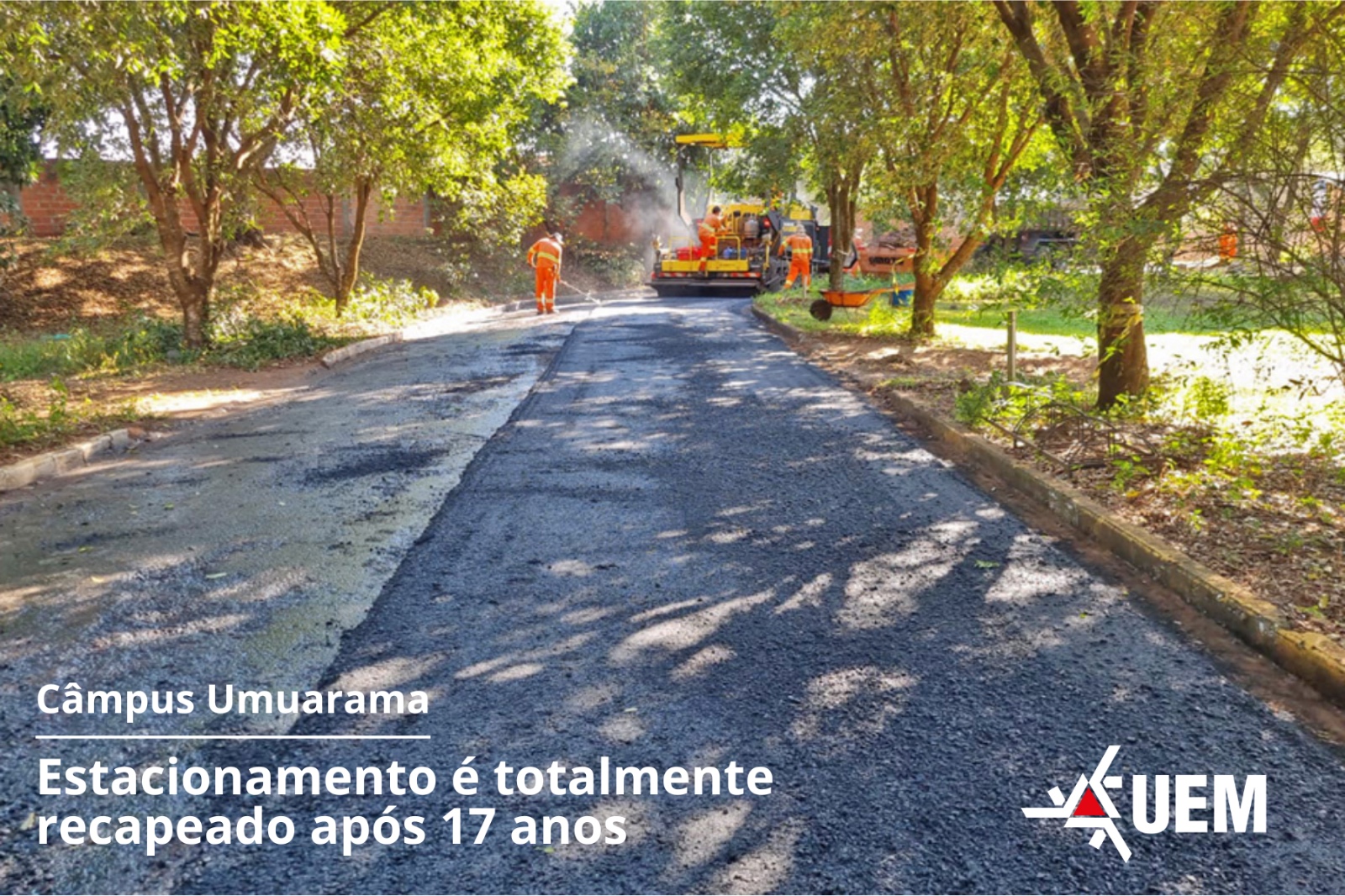 Com investimento de R$ 350 mil, reforma prevê que o novo asfalto tenha durabilidade de 20 anos  