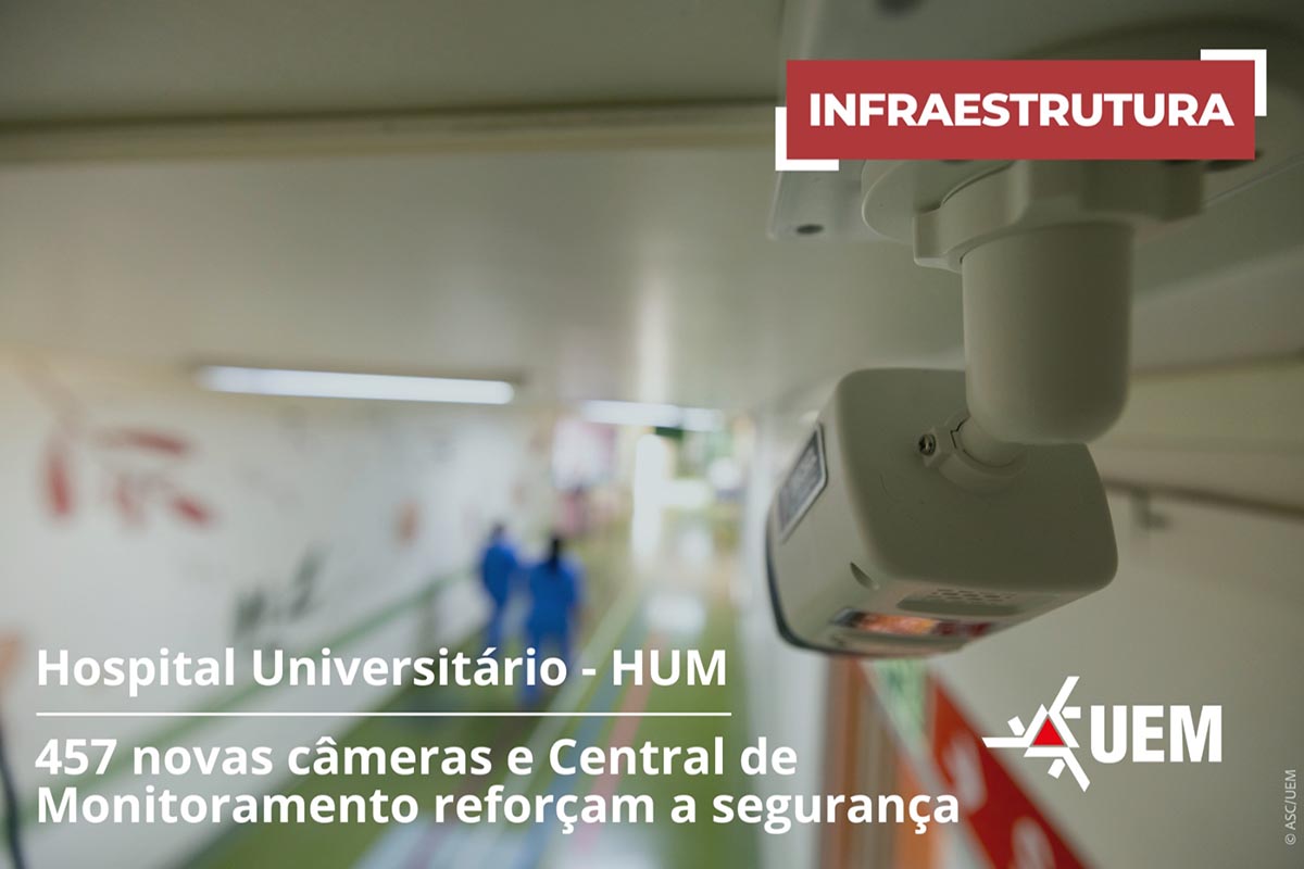 HUM recebe 457 câmeras, que vão cobrir 99% da área do Hospital, reforçando a segurança