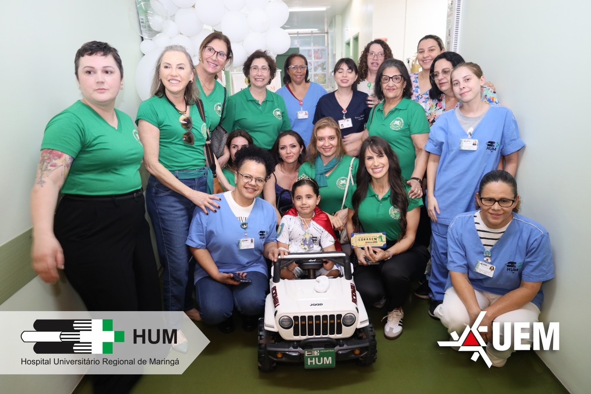 Iniciativa é do “Expresso da Coragem”, projeto desenvolvido no Hospital, em parceria com o Departamento da UEM.