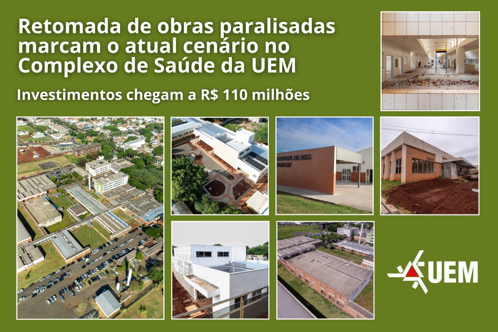 Obras de setores essenciais, como Nova Maternidade e UTI do Centro Cirúrgico, estão em processo licitatório para 2026