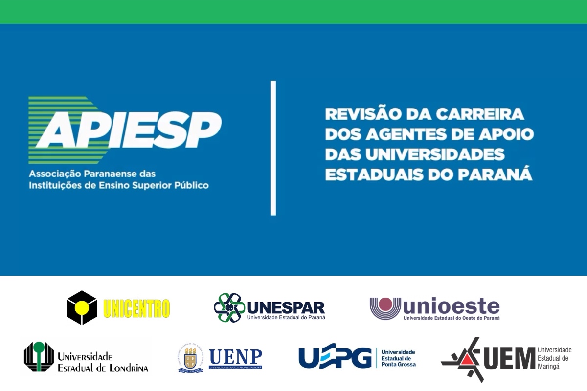 Revisão da carreira de apoio as universidades estaduais do Paraná conquista reajustes até 39% da tabela salarial