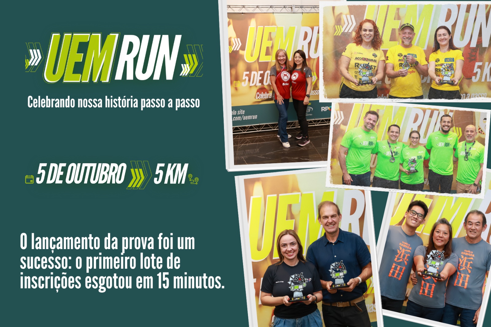 Corrida ocorrerá em 5 de outubro, com percurso de 5 km pelo câmpus Maringá e premiação em diversas categorias