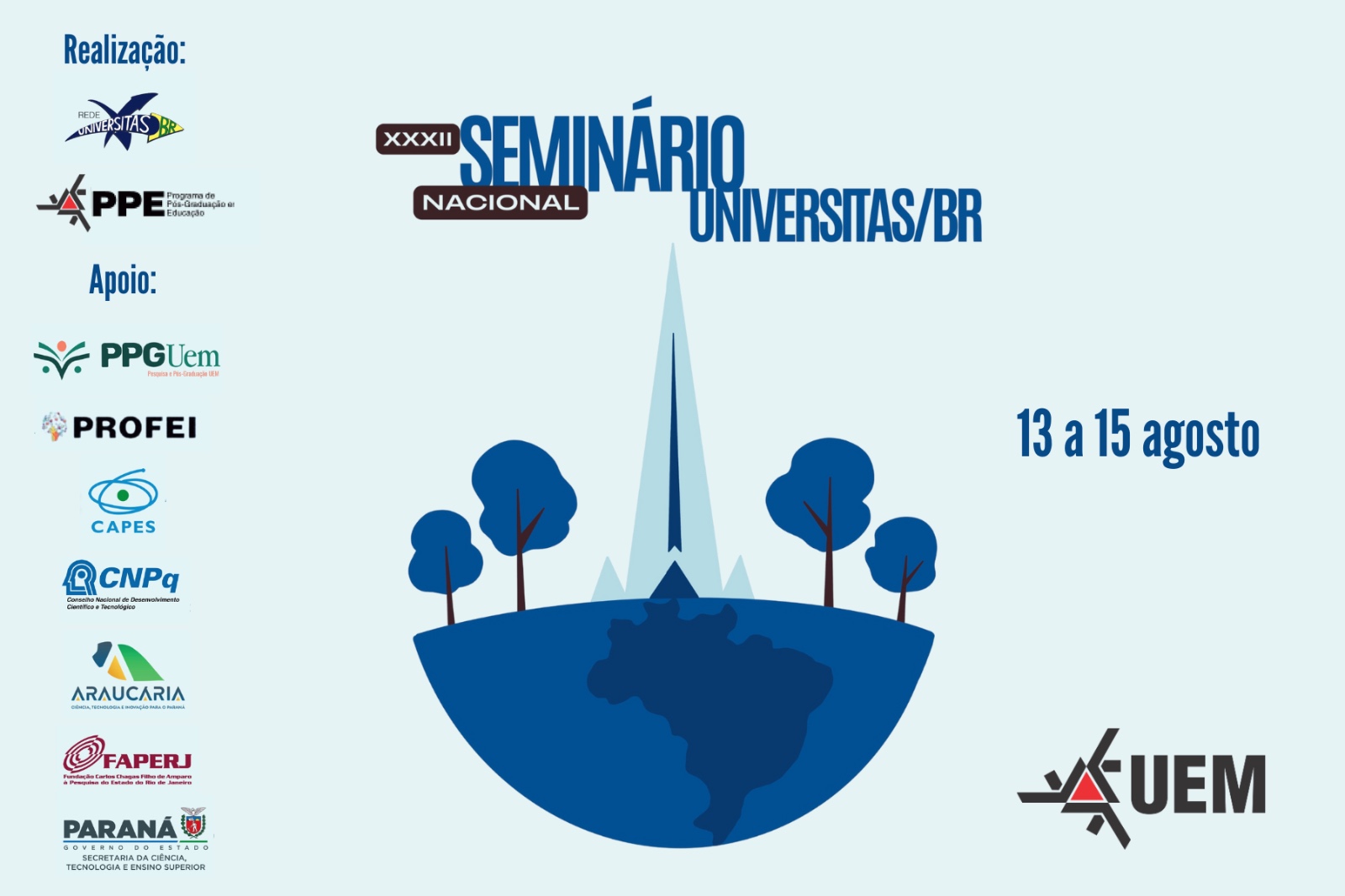 Palestra, em 13 de agosto, às 19h30, faz parte da programação de três dias do 32º Seminário Nacional Universitas/Br