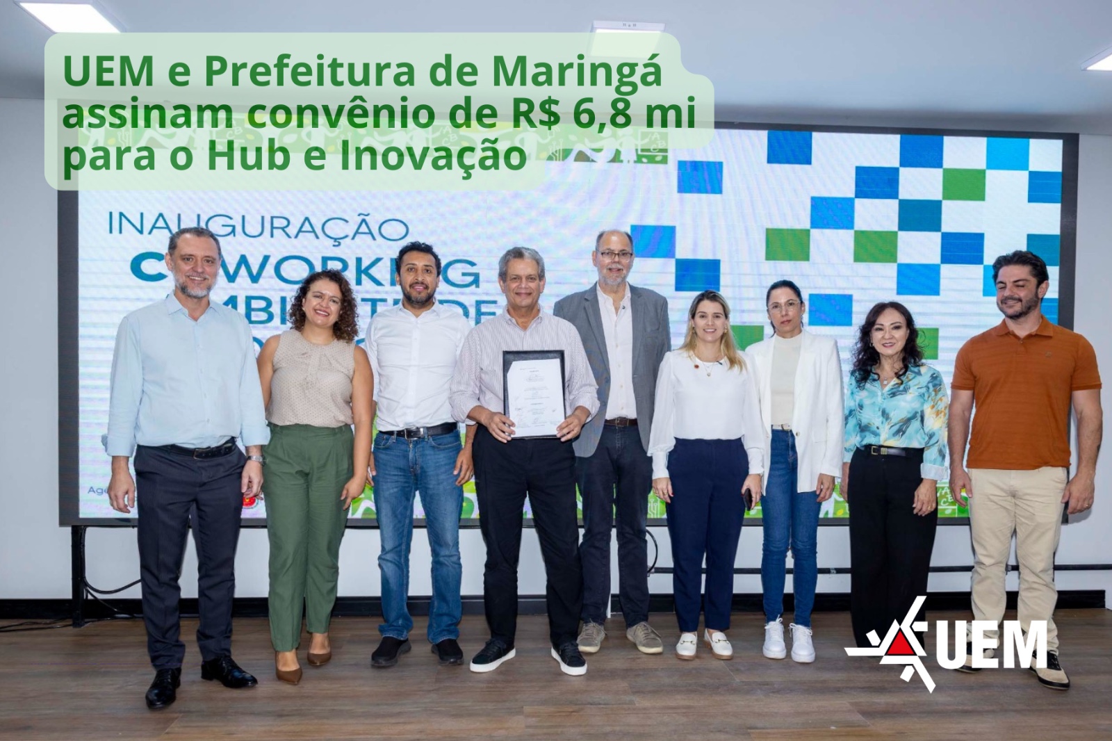 Espaço vai conectar empreendedores, empresas e poder público para criar soluções em inovação em Maringá