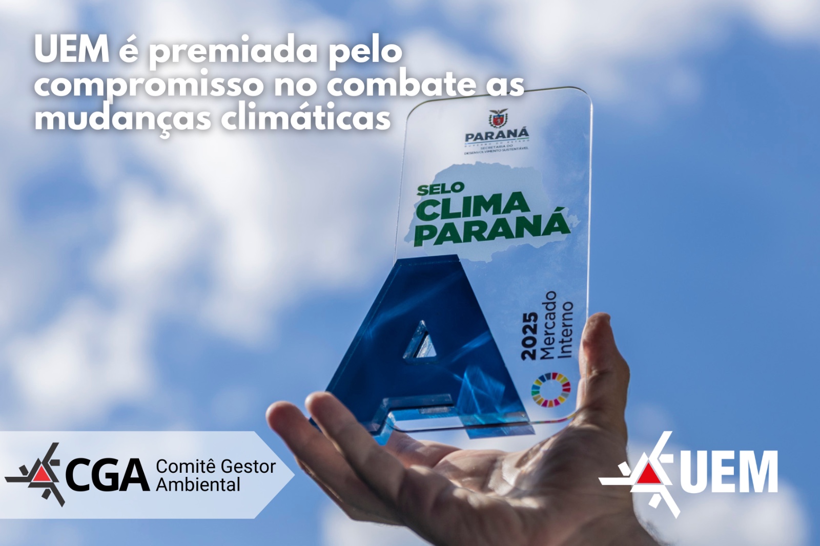 Certificação reconhece a instituição no combate às mudanças climáticas e redução da emissões de gase