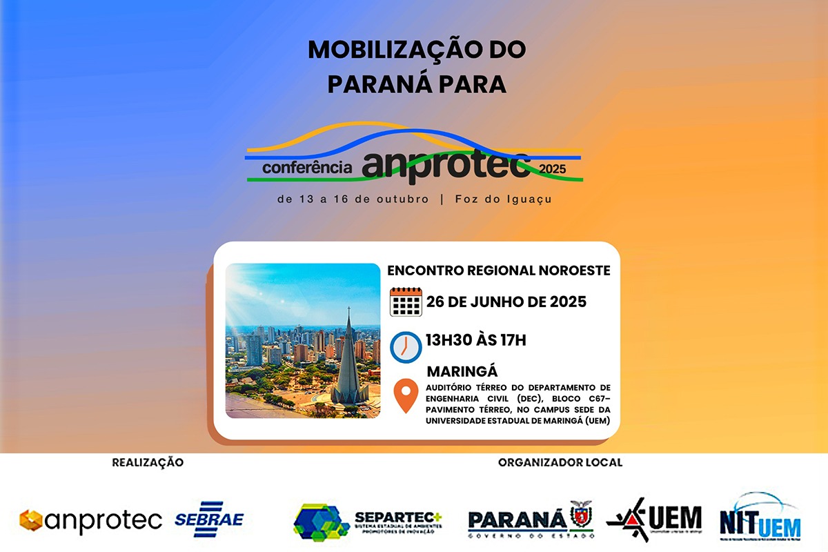 Evento acontece nesta quinta-feira (26), das 13h30 às 17h, no Bloco C67, do câmpus Maringá