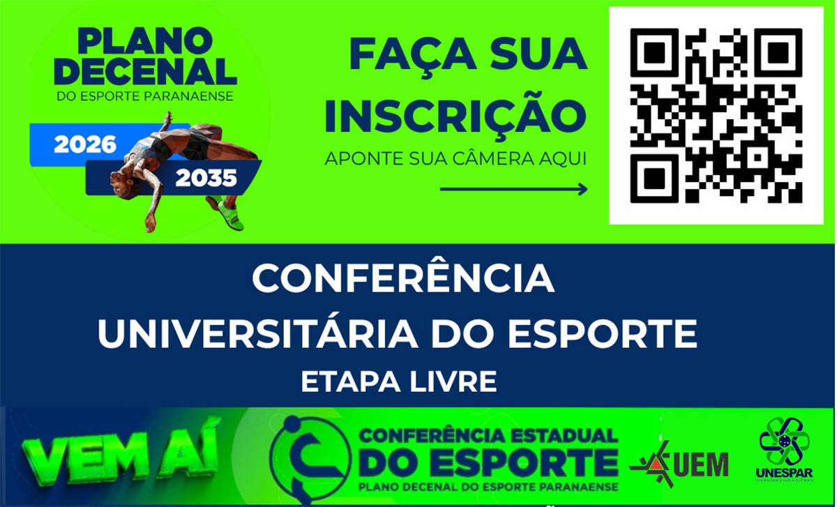 Objetivo do evento é contribuir com propostas para o Plano Decenal do Esporte do Paraná (2026 a 2035)