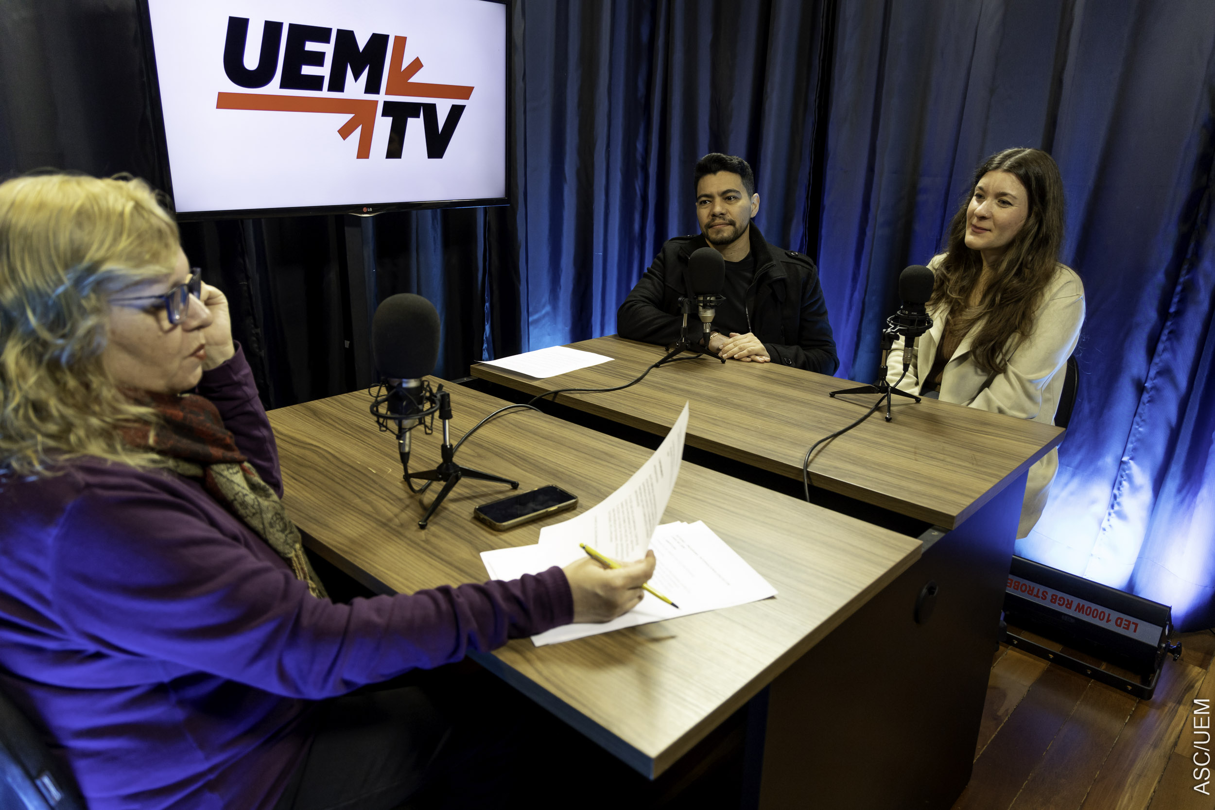 Primeira entrevistada internacional é Miriam Hernández, da Espanha, e Myckel Barreto, docente da UEM