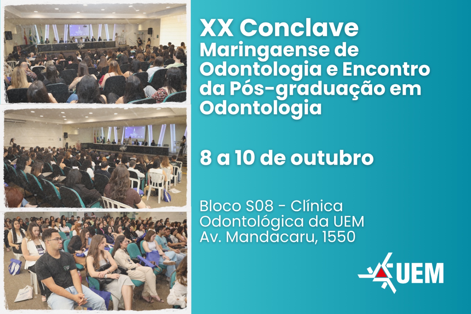 Evento anual realizado pelo Centro Acadêmico de Odontologia da UEM termina nesta sexta-feira (10).